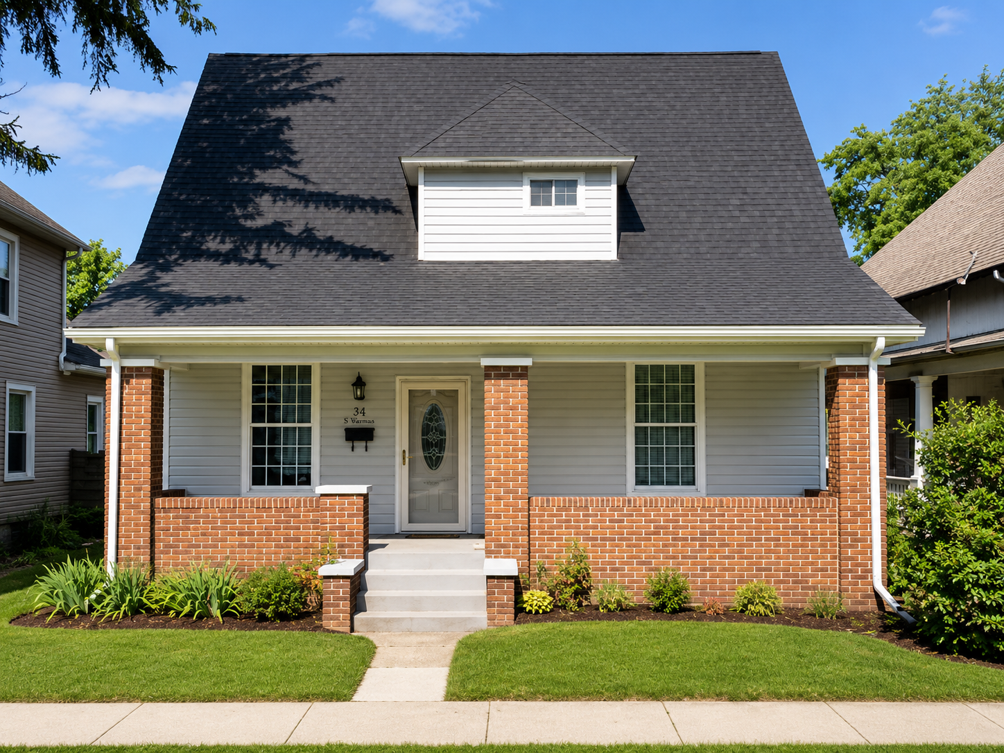 Exterior photograph of 34 S Warman Ave., Indianapolis, Indiana