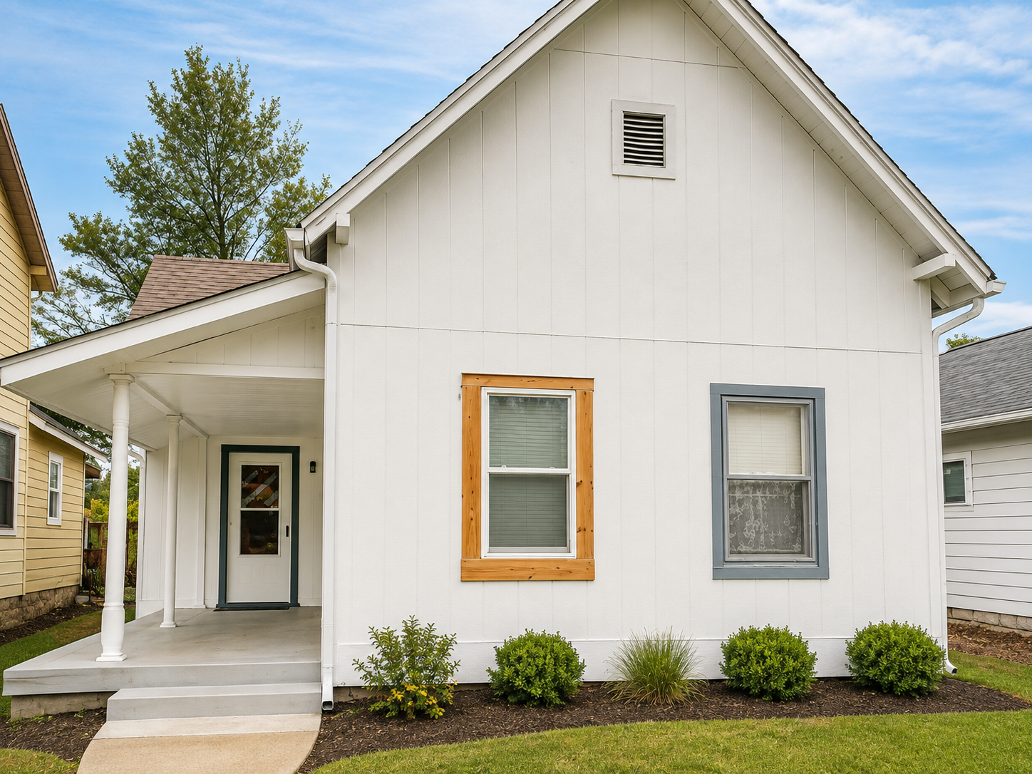 Exterior photograph of 2454 Winfield Ave., Indianapolis, Indiana